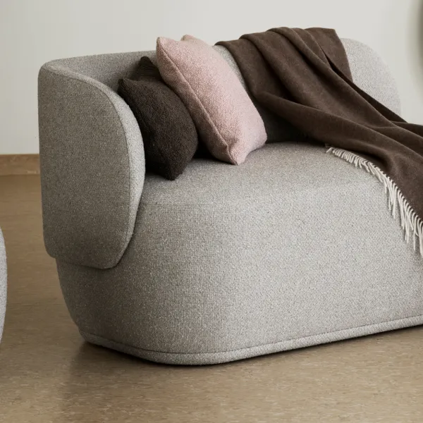 Tyynynpäällinen Boucle, Misty Rose 50x50cm 