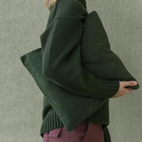 Tyynynpäällinen Boucle, Duck Green 50x50cm  