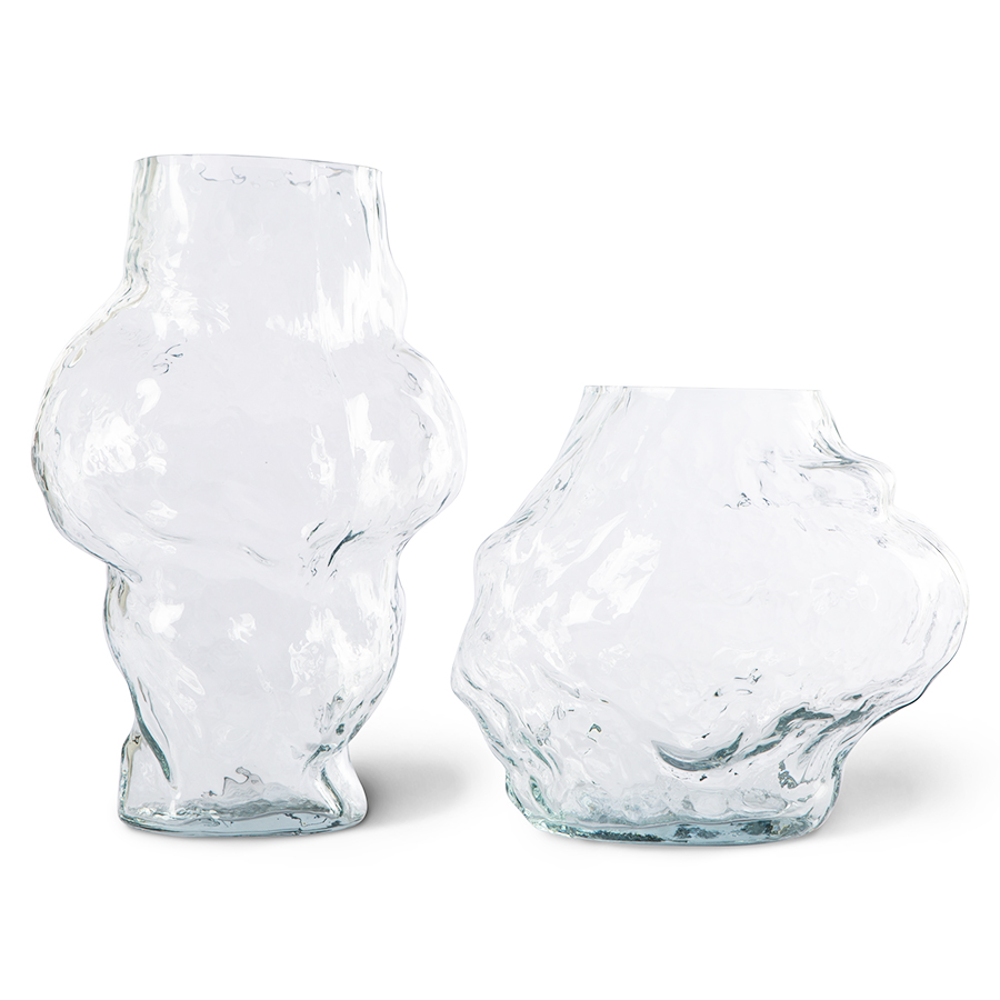 Glass cloud vase