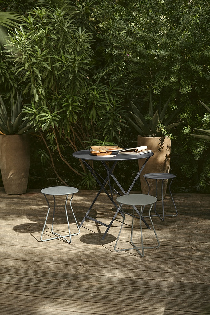 Taittopöytä BISTRO Ø77cm anthracite