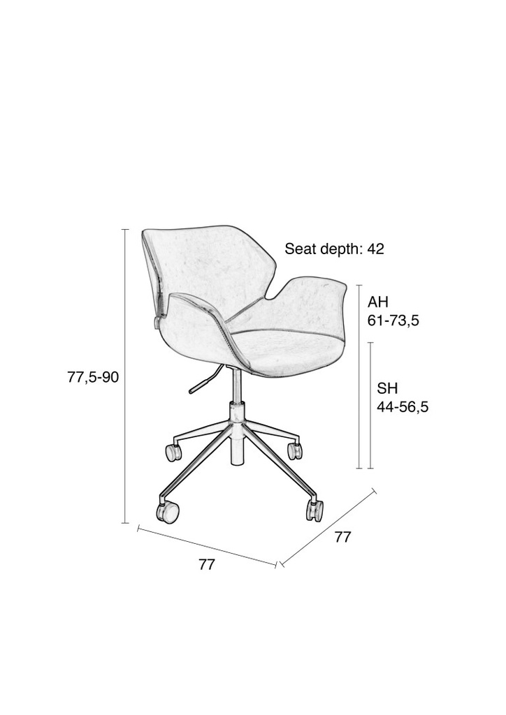 Toimistotuoli Nikki All Black