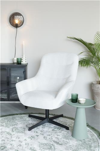 Lounge-tuoli Yvonne luonnonvalkoinen