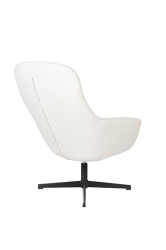 Lounge-tuoli Yvonne luonnonvalkoinen