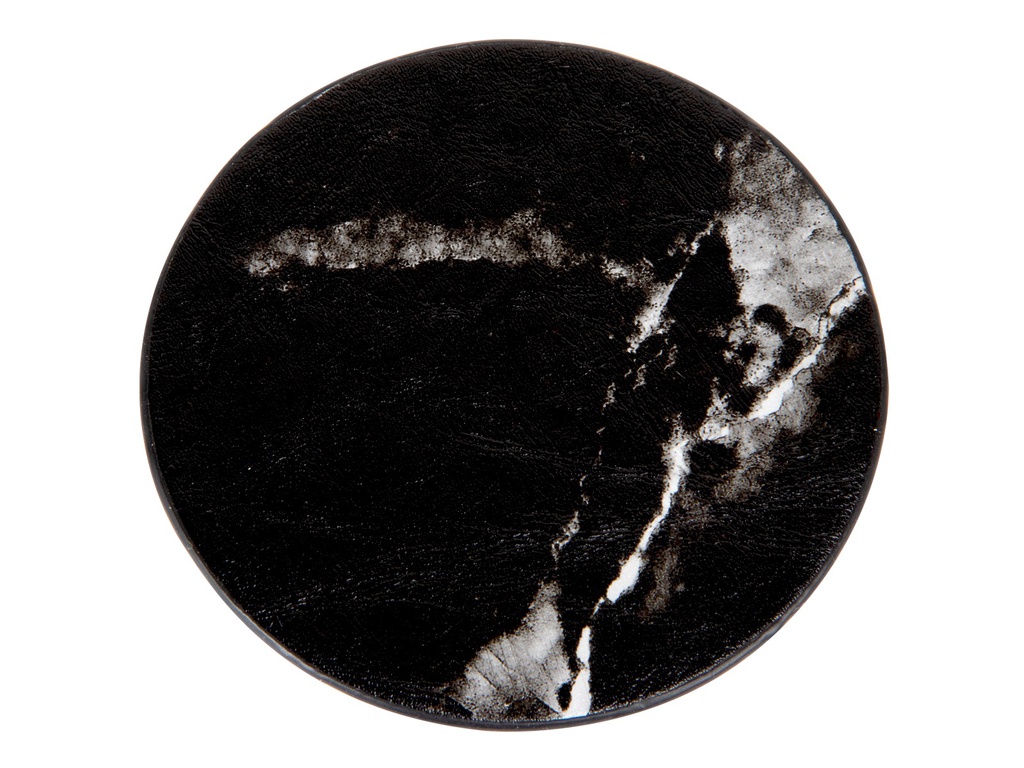 Lasinalunen marmorikuvio musta
