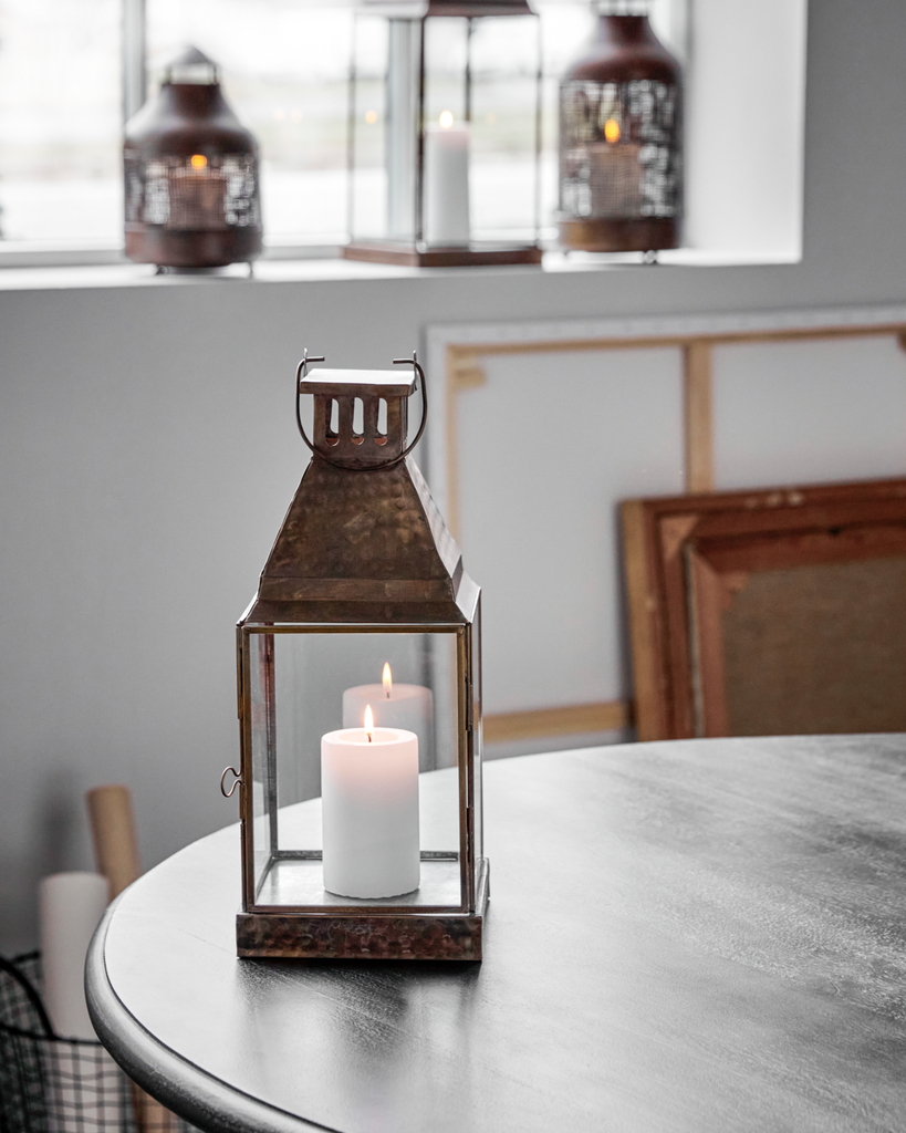 Lyhty Vivi vintage brass
