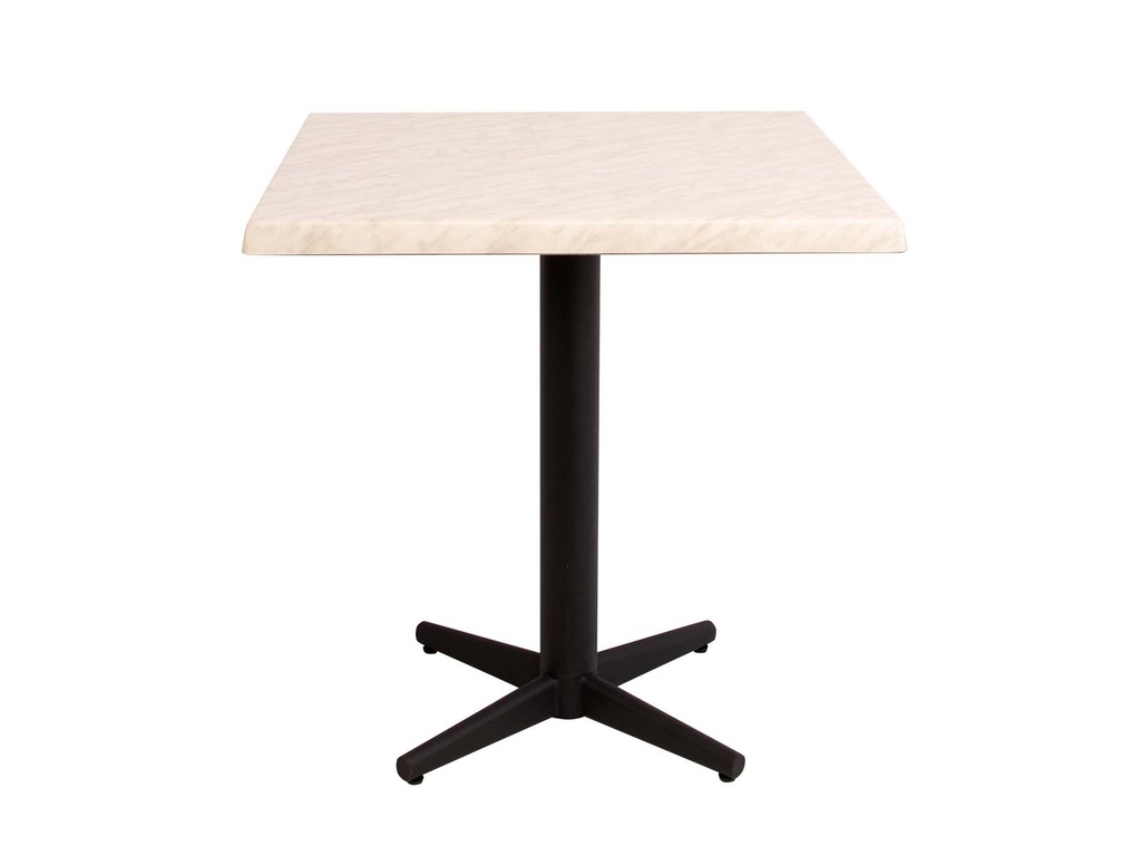 Ulkopöytä Bistro marble 70x70cm, metallijalka