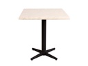 Ulkopöytä Bistro marble 70x70cm, metallijalka