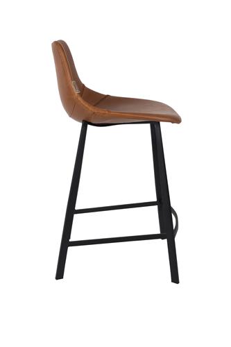 Franky Counter -tuoli, pu-nahka, ruskea