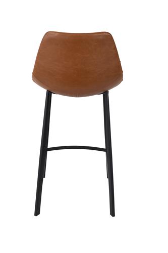 Franky Counter -tuoli, pu-nahka, ruskea