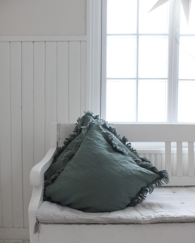 Hapsu tyynynpäällinen HEAVEN 50x50 cm hopeakuusen vihreä