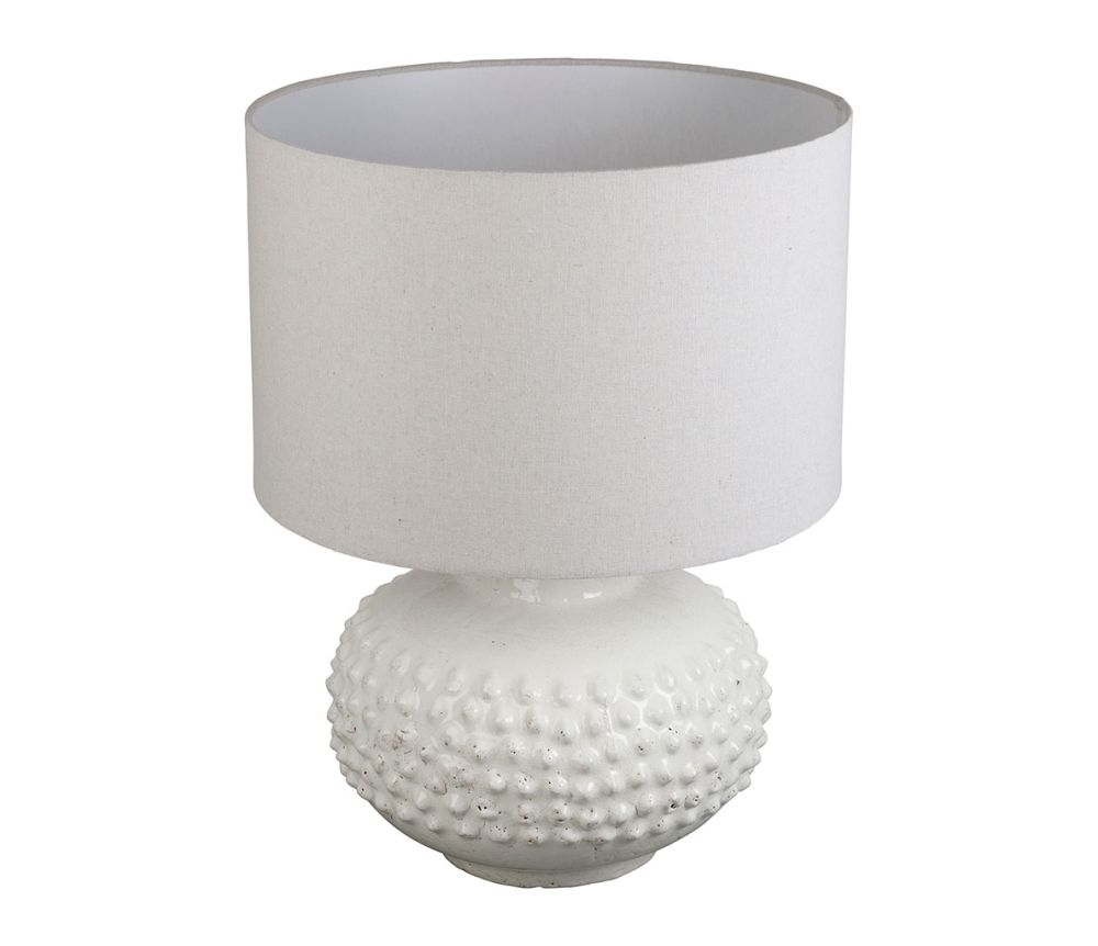 Lampunjalka valkoinen Terracotta