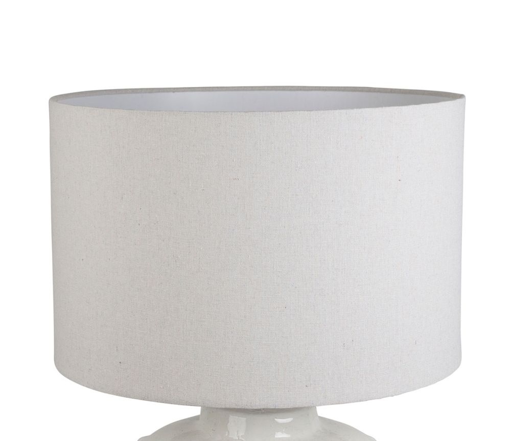 Lampunjalka valkoinen Terracotta