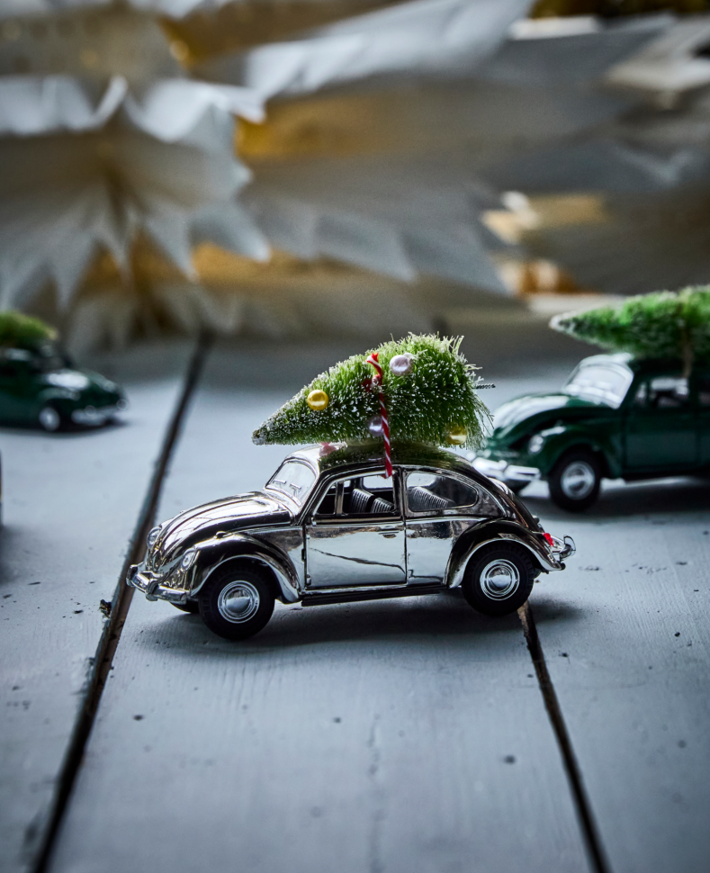 Koriste X-mas auto, hopea