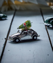 Koriste mini X-mas auto, hopea 