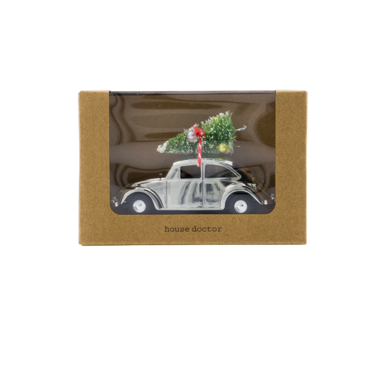 Koriste mini X-mas auto, hopea 