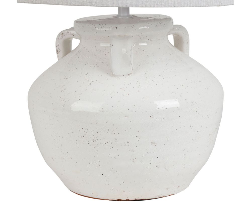 Lampunjalka + Varjostin valkoinen Terracotta   