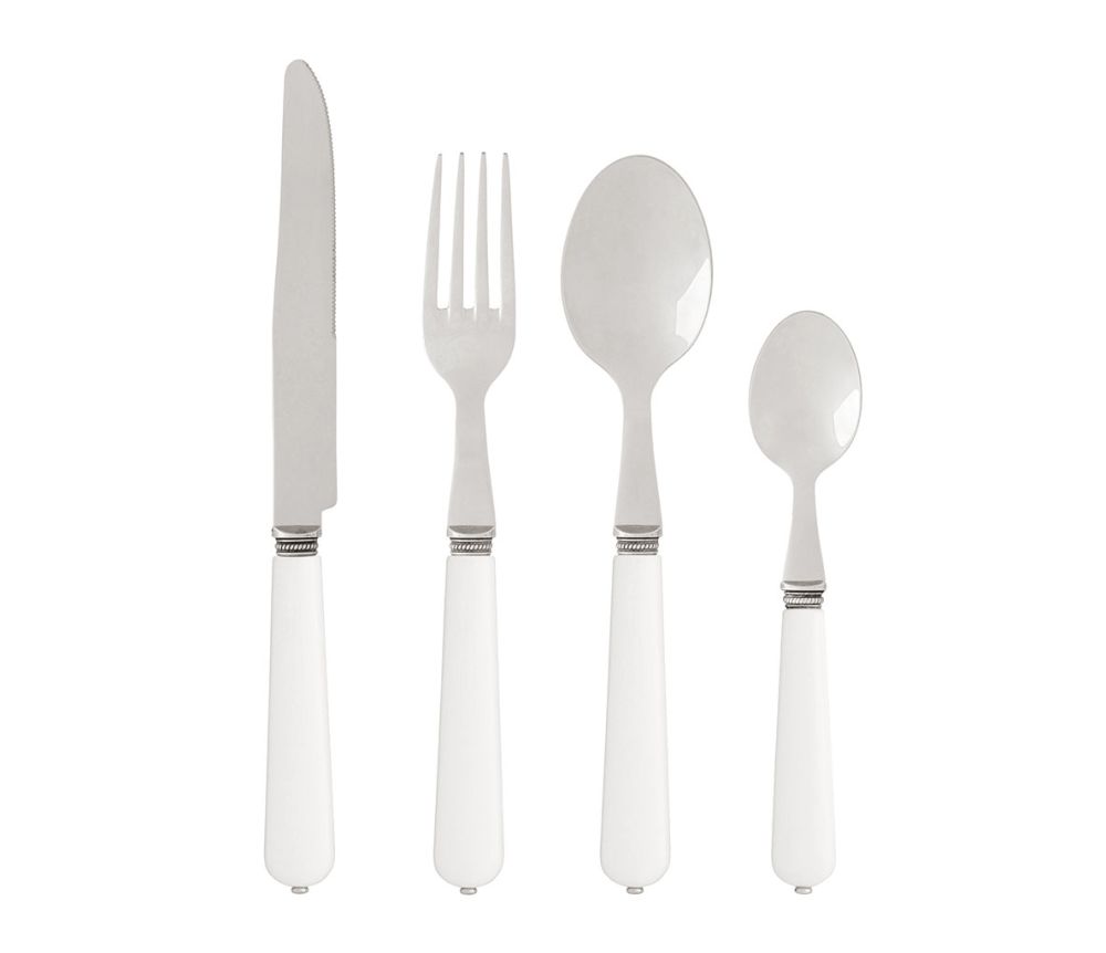 Ruokalusikka Lucie valkoinen