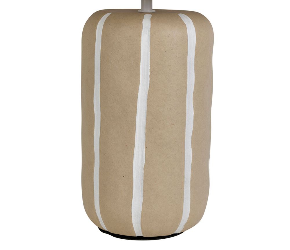 Lampunjalka ja varjostin beige/valkoinen