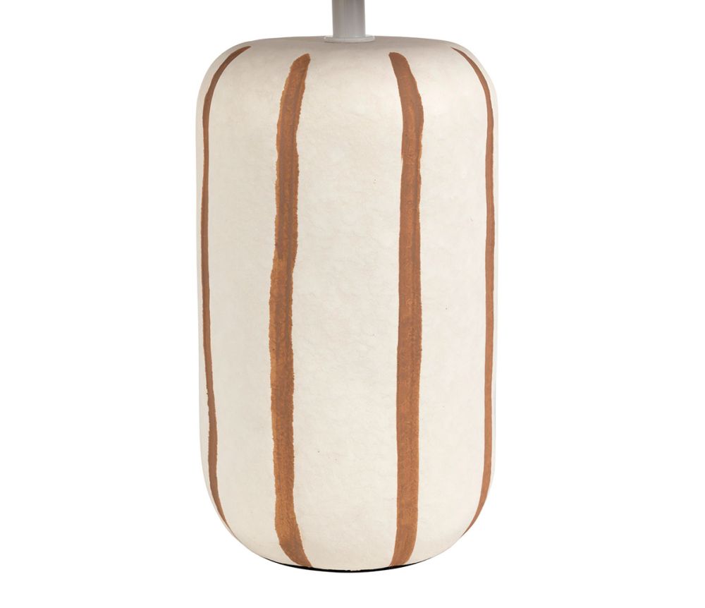 Lampunjalka ja varjostin Raita ruskea/luonnonvalkoinen