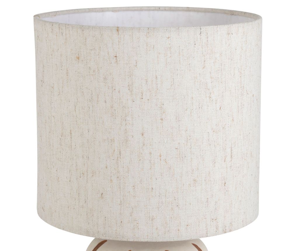 Lampunjalka ja varjostin Raita ruskea/luonnonvalkoinen