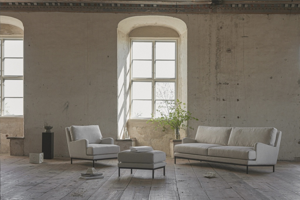 3-istuttava sohva Howard Slim suora