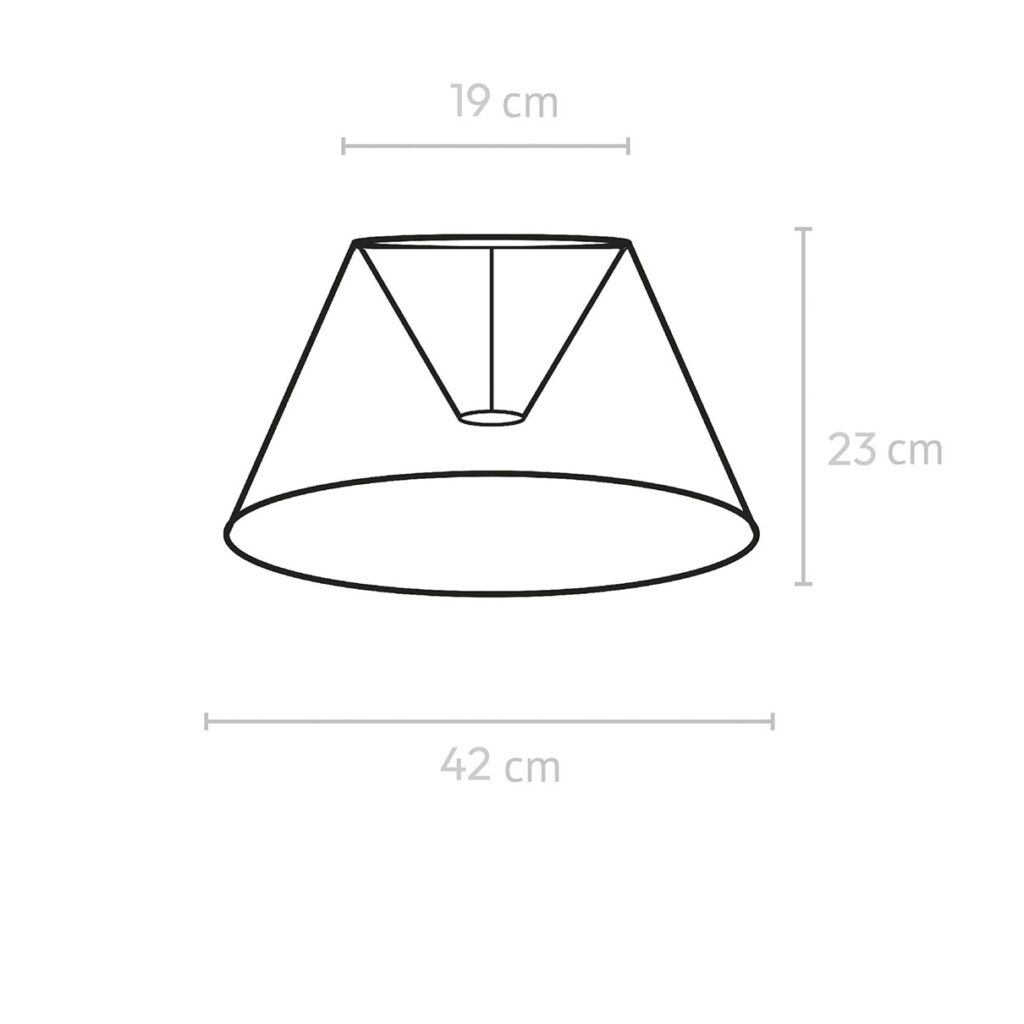 Empire Varjostin Lin, Luonnonvalkoinen, 42cm