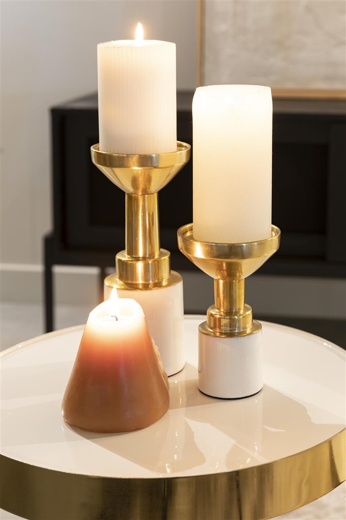 Kynttilänjalka Glam Valkoinen- S