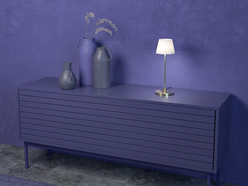  Pöytävalaisin Gil il Grande satiinimessinki/opaali