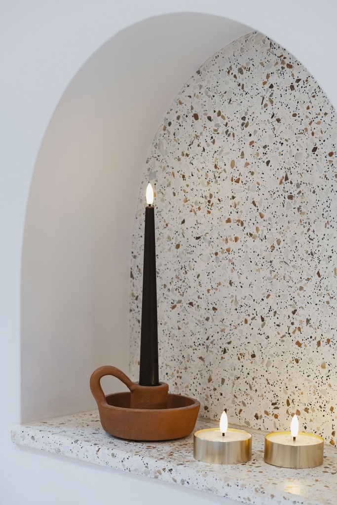 LED Tuikkukynttilä Melted, Brass