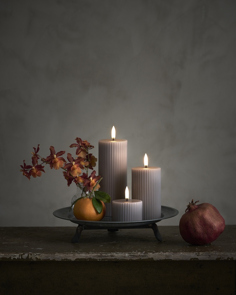 LED Pylväskynttilä-uritettu