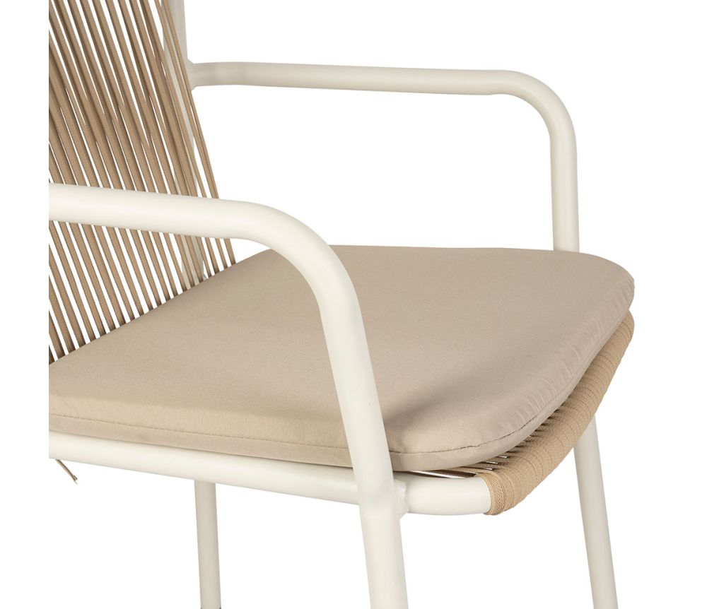 Tuoli Aurelia ja istuintyyny beige/valkoinen