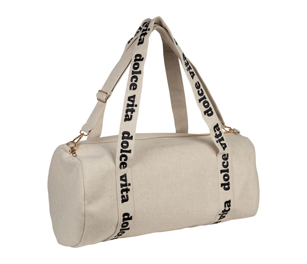 Laukku Dolce Vita, valkoinen/musta 50x26x26 cm