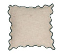 Tyynynpäällinen Dolce Vita Lumi, beige + smaragdinvihreä, 45 × 45 cm