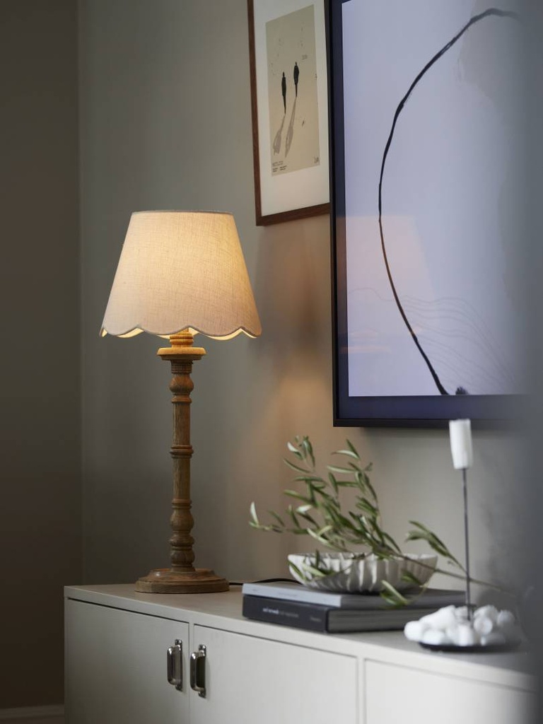 Lampunvarjostin Jasmine luonnonvalkoinen 20cm