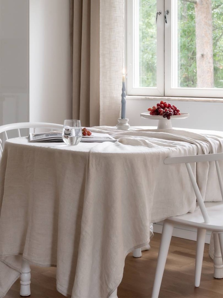 Pöytäliina Julie 145x280 cm luonnonvalkoinen 