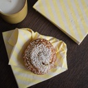 Paperiservetti Raita keltainen 33x33cm  