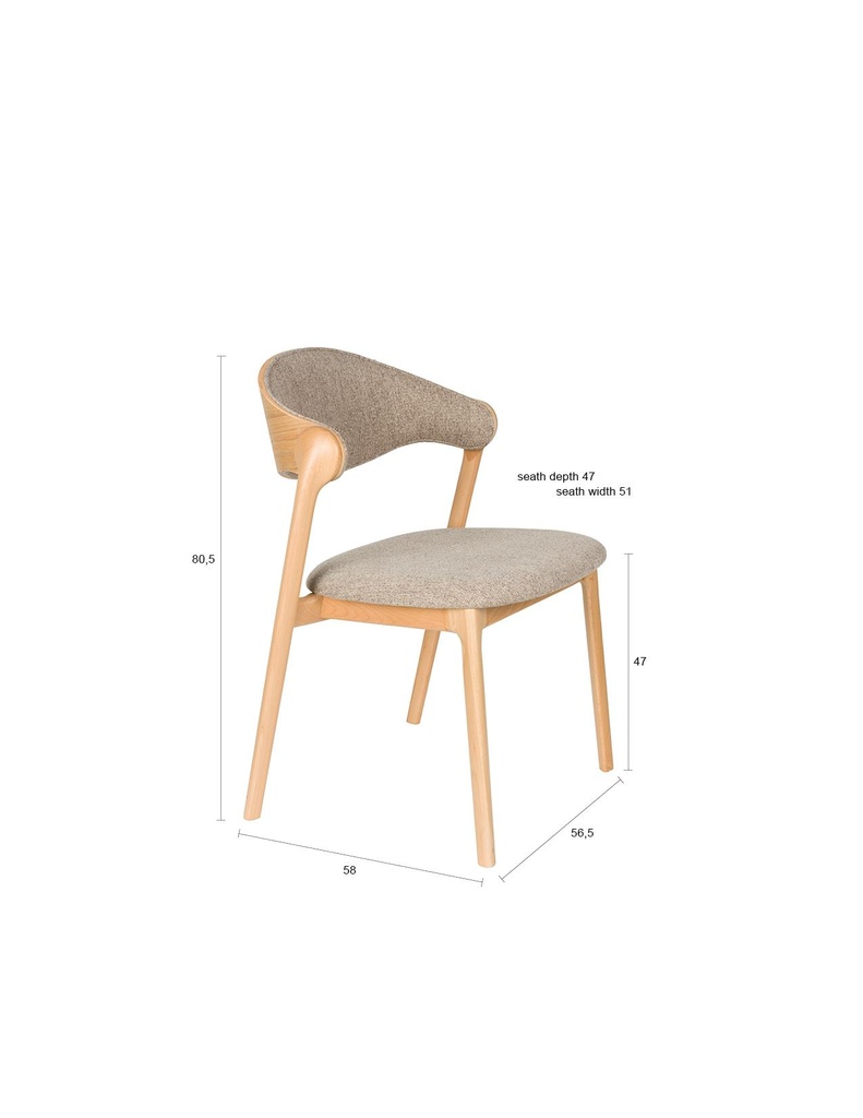 Tuoli Hambleton Natural