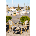 Ulkopöytä Bistro – marmori / kulta , metalli jalka  