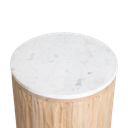 Cora marmorisivupöytä valkoinen