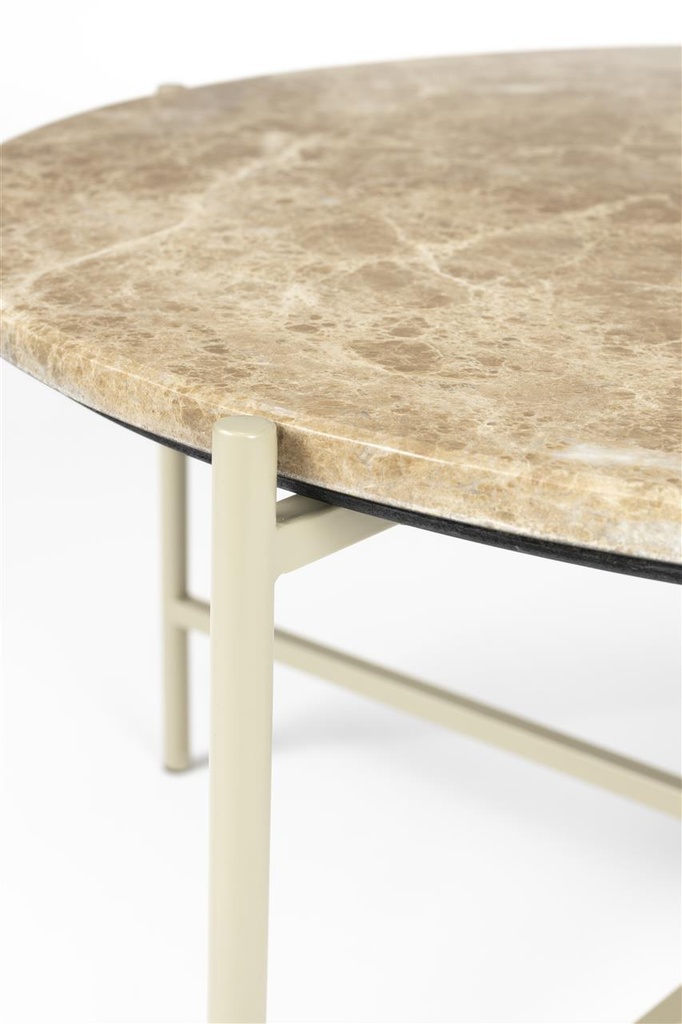 Cora marmorisivupöytä valkoinen