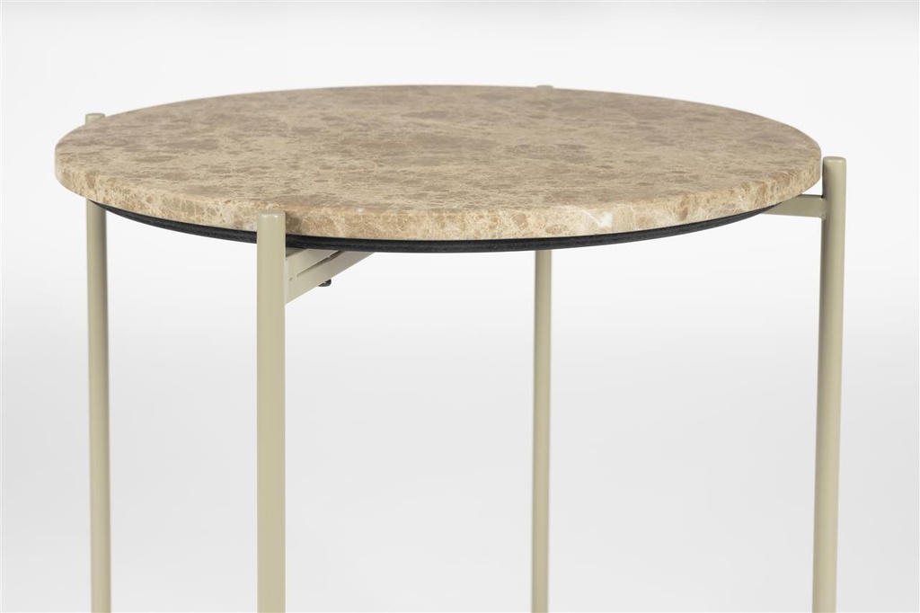 Cora marmorisivupöytä valkoinen