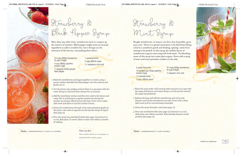 Kirja Mocktails - Cordials, Syrups, Infusions and more