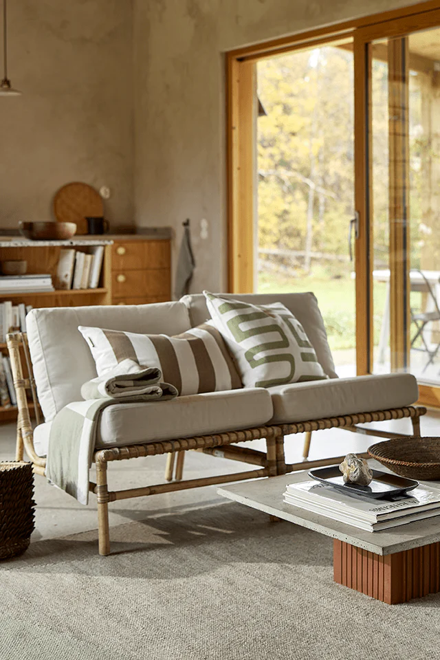 Tyynynpäällinen Beige Raita 40 x 60cm