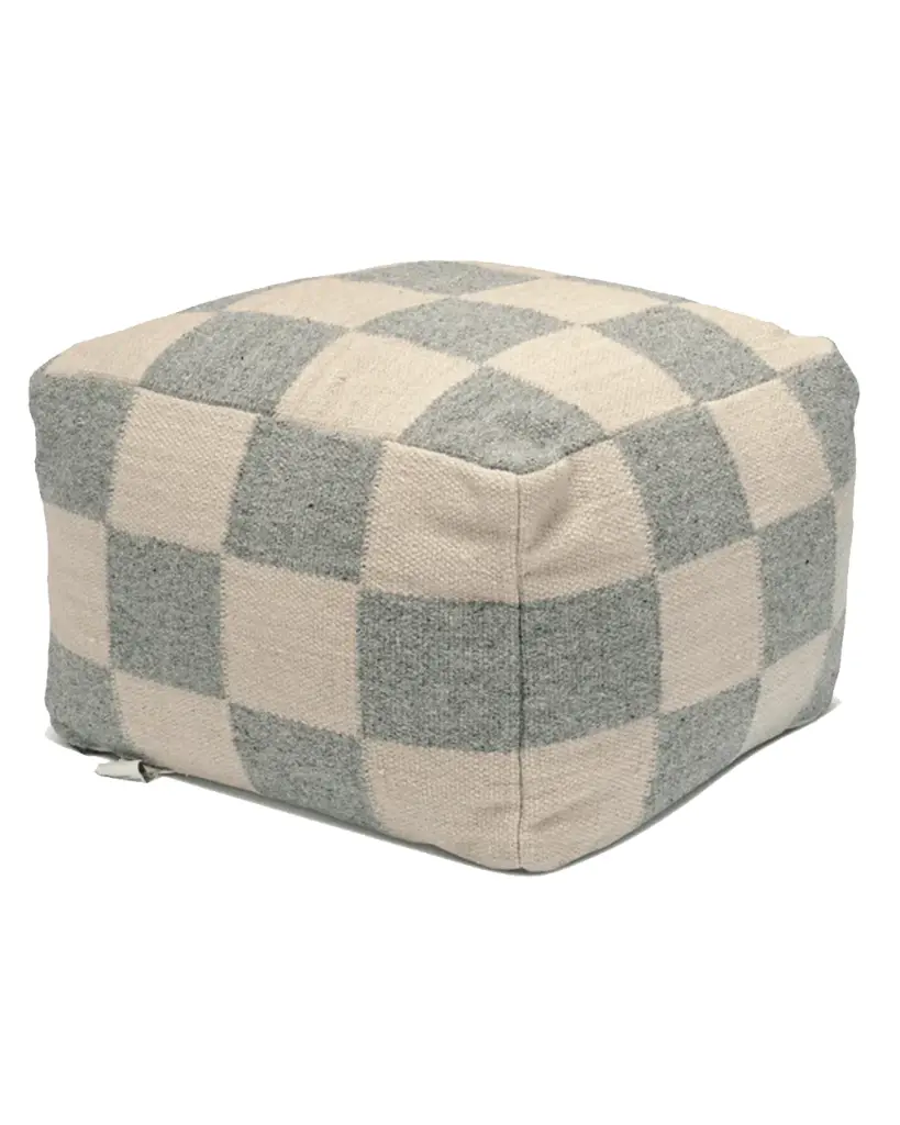 Neliönmuotoinen Rahi harmaa/luonnollinen