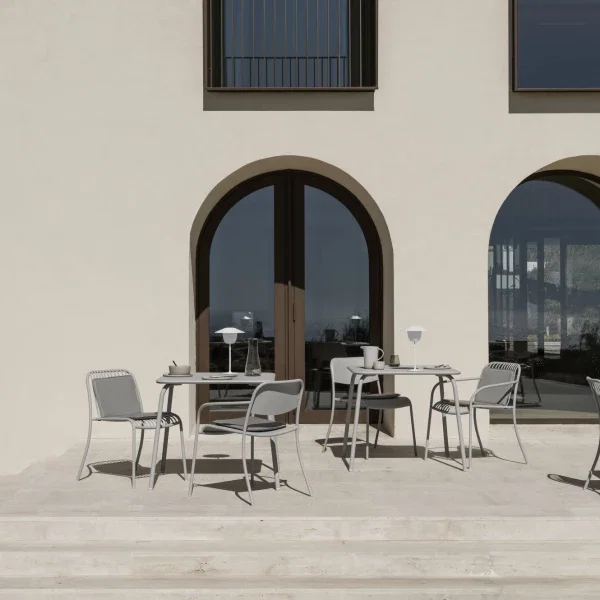 Bistro Ulkopöytä YUA silk gray - 80x80