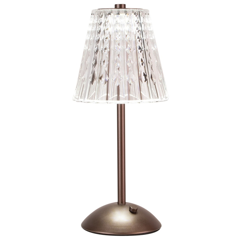 Ladattava LED-valaisin Chandel mocca