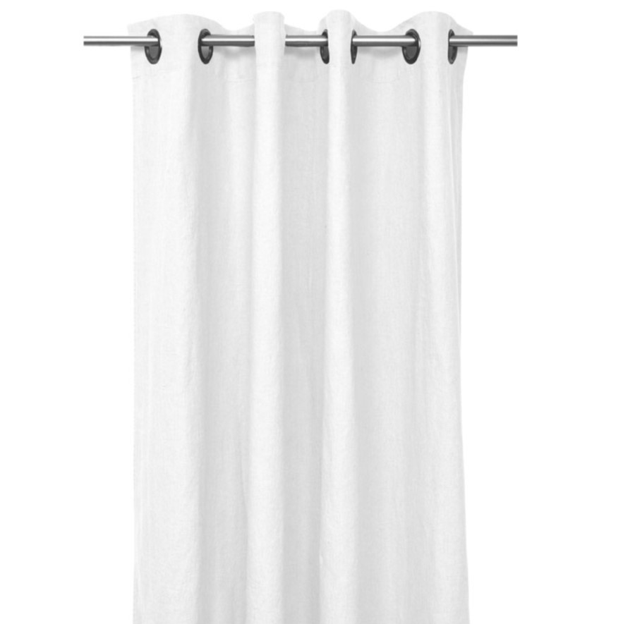 Haomy pellavaverho PORTICCIO 140x280 cm blanc