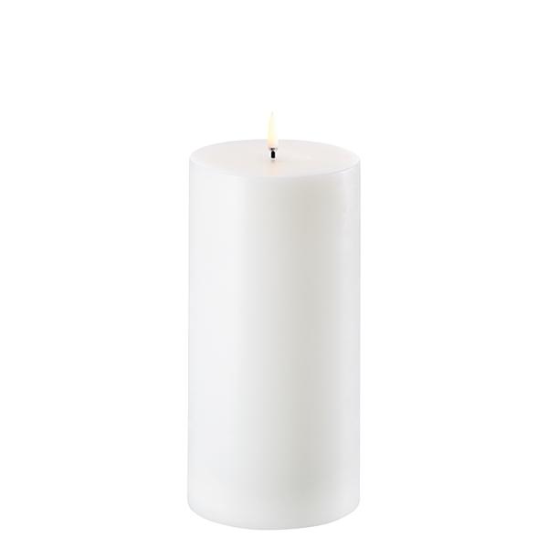 LED kynttilä- Nordic white 10x20cm