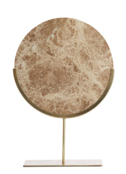 Ornamentti jalalla MORENO 35x10x51,5 cm marmorinruskea