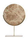 Ornamentti jalalla MORENO 35x10x51,5 cm marmorinruskea